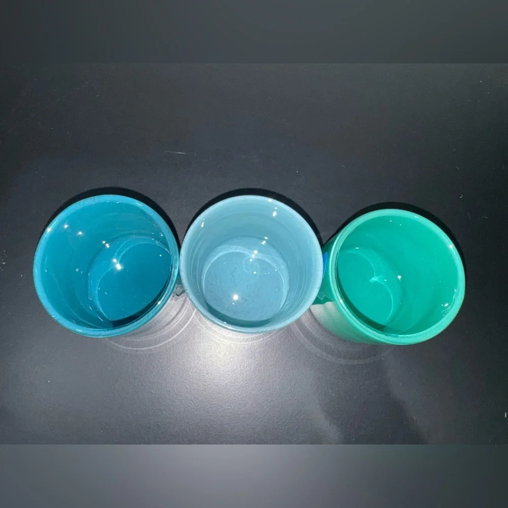 West Elm glass tealight holders set of three